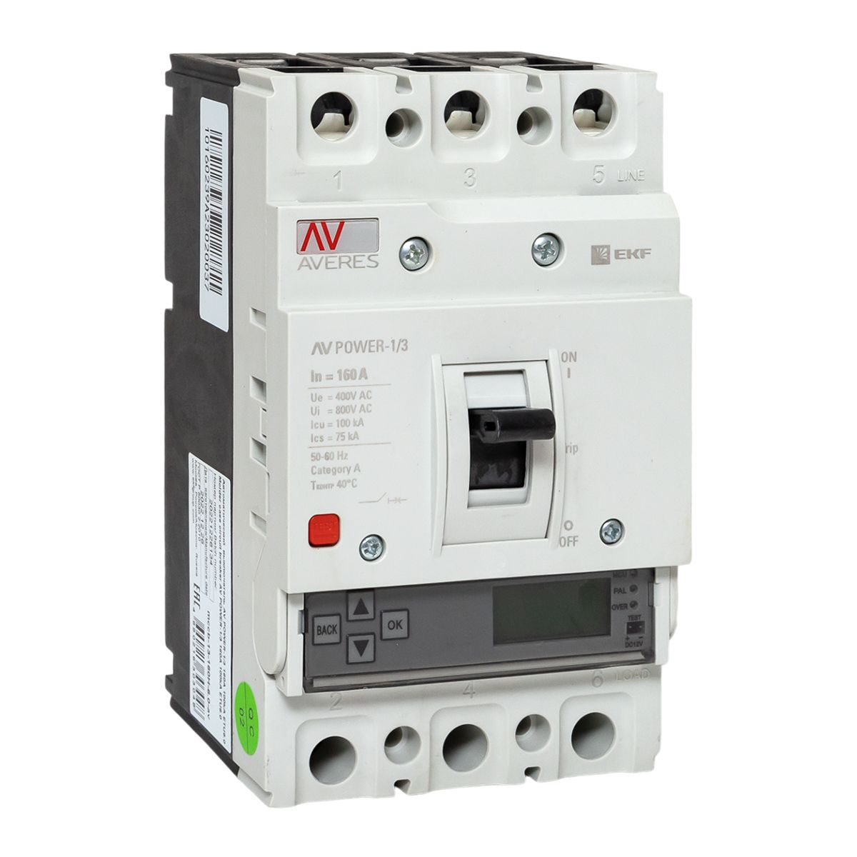 Выключатель автоматический  mccb-13-160H-6.0-av