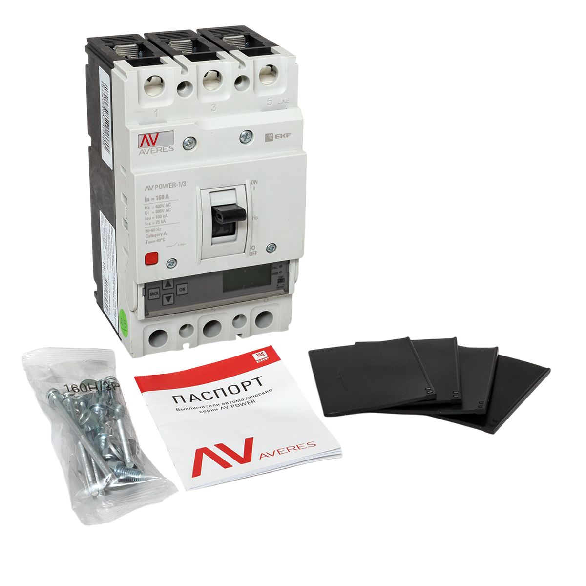 Выключатель автоматический  mccb-13-160H-6.0-av