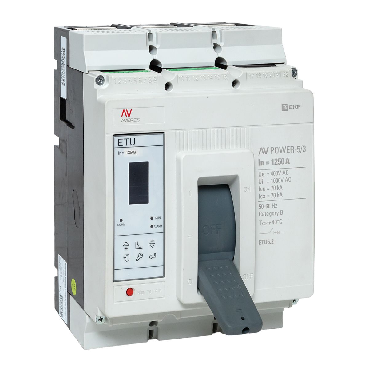Выключатель автоматический mccb-53-1250M-6.2-av