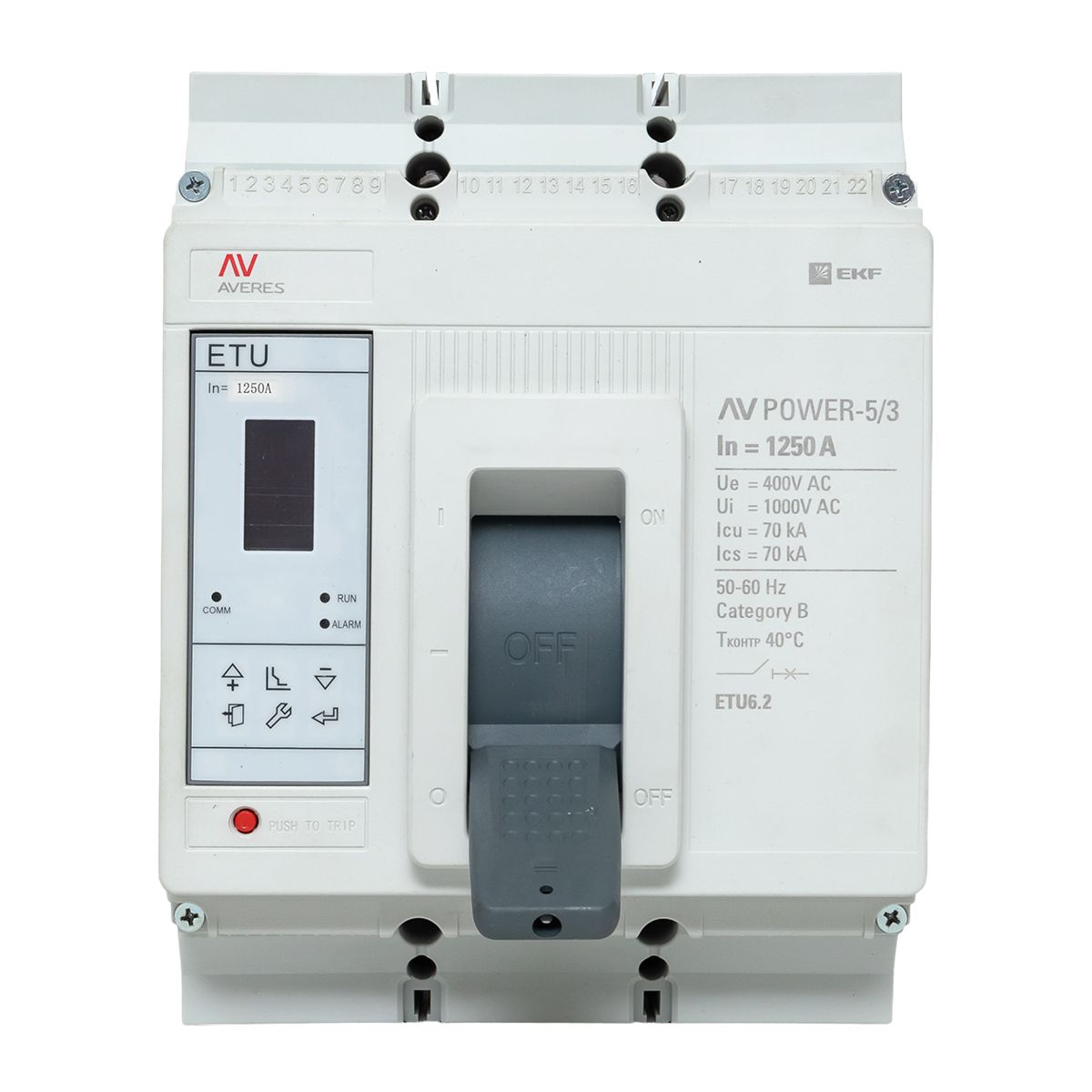Выключатель автоматический mccb-53-1250M-6.2-av