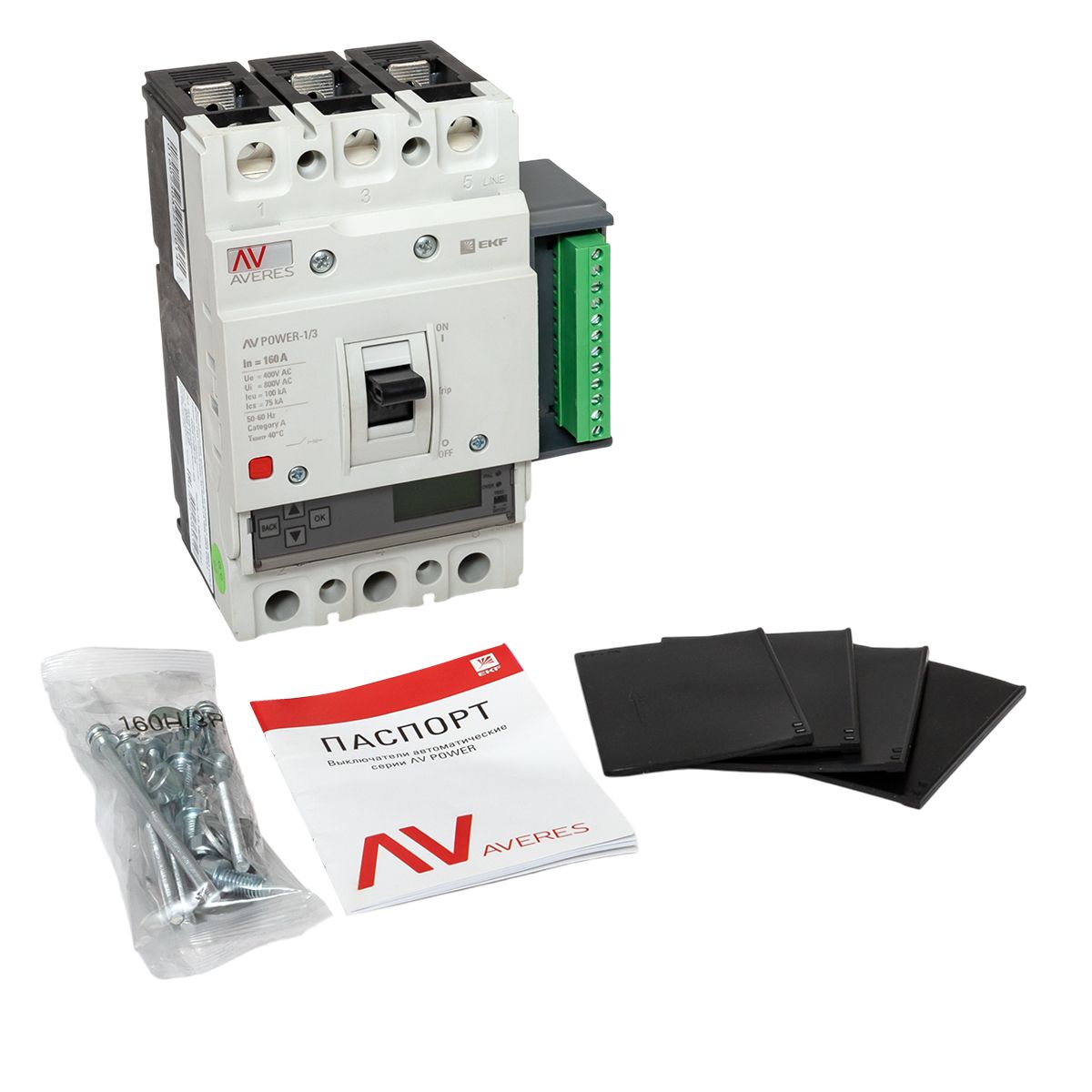 Выключатель автоматический  mccb-13-160H-6.2-av