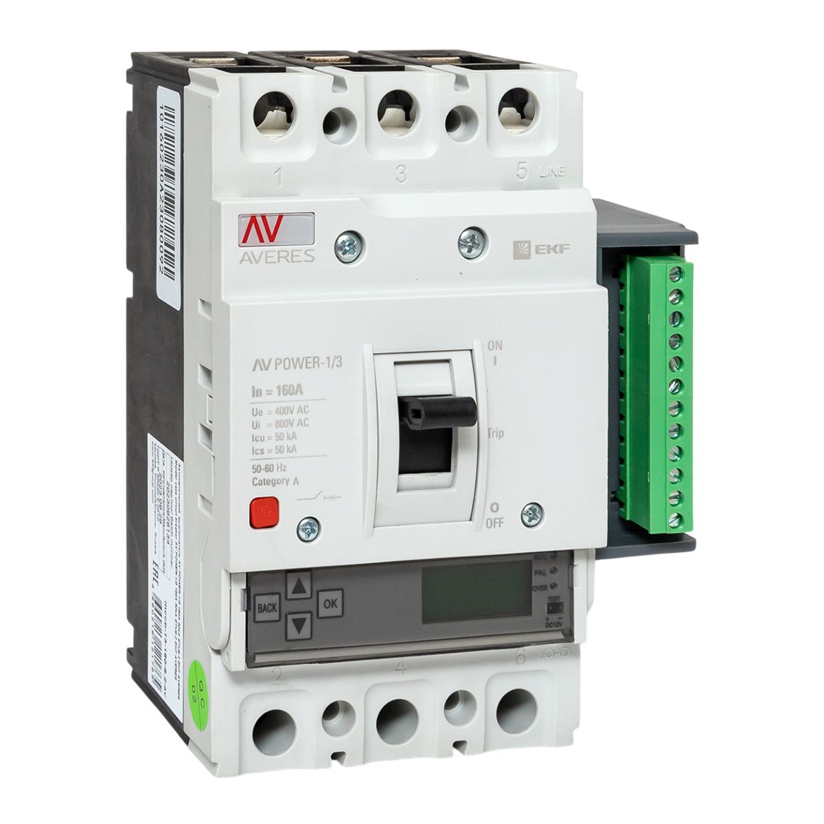 Выключатель автоматический  mccb-13-160-6.2-av
