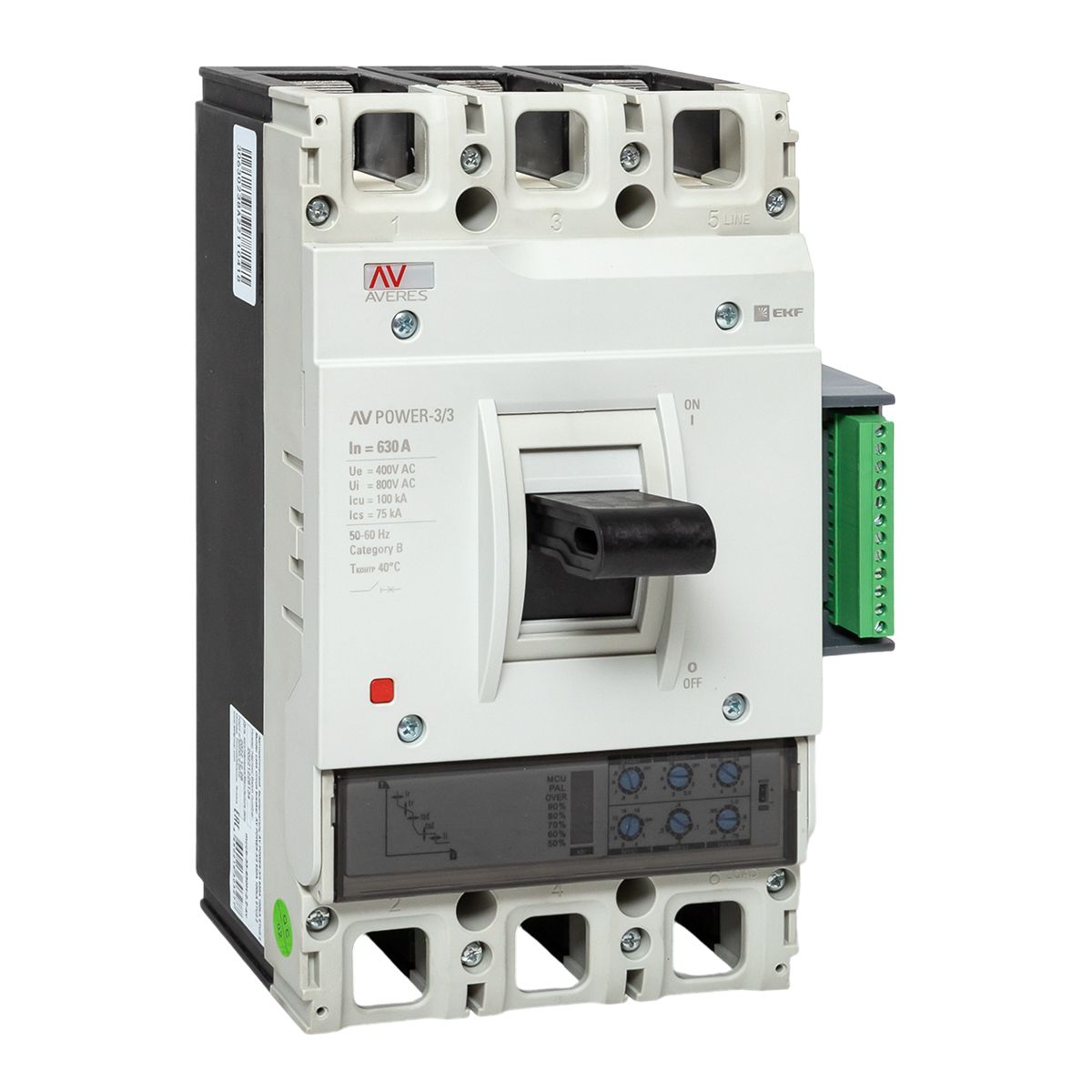 Выключатель автоматический  mccb-33-630H-2.2-av