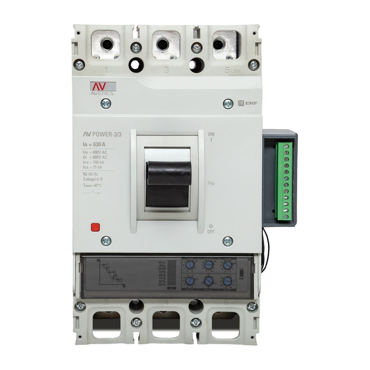 Выключатель автоматический  mccb-33-630H-2.2-av