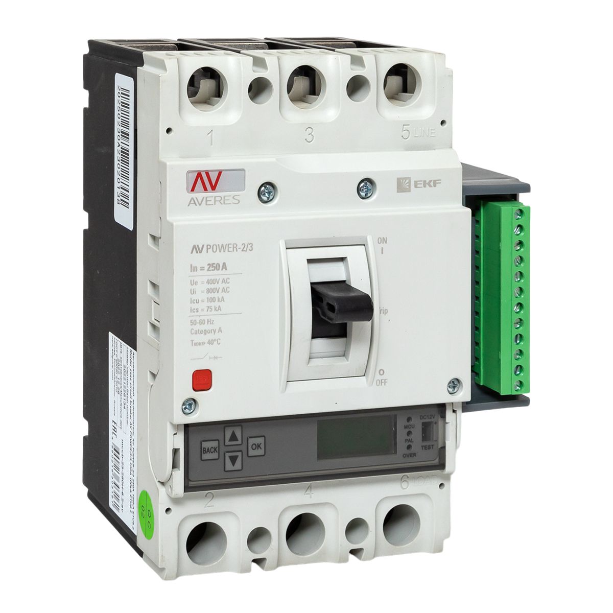 Выключатель автоматический  mccb-23-250H-6.2-av