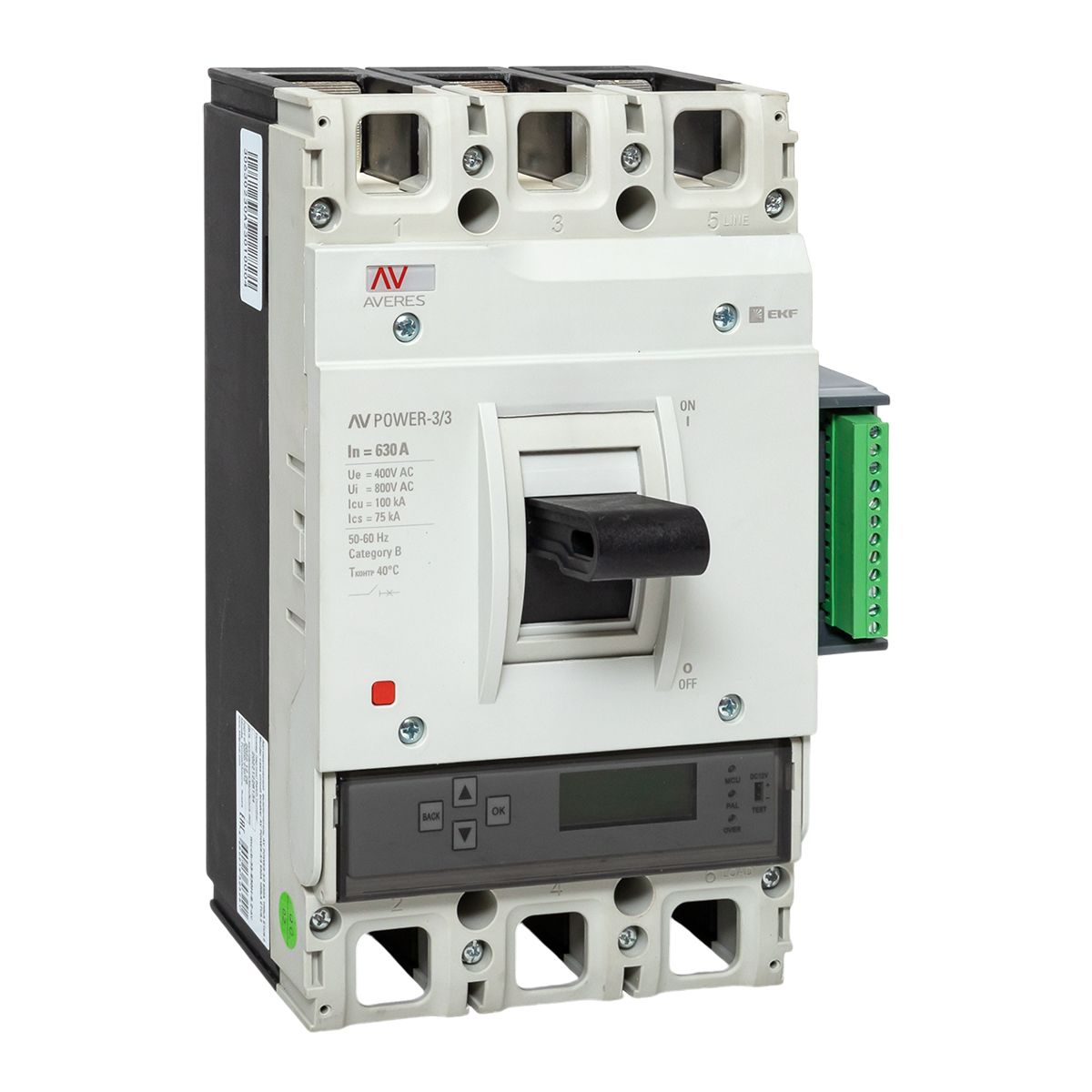 Выключатель автоматический  mccb-33-630H-6.2-av