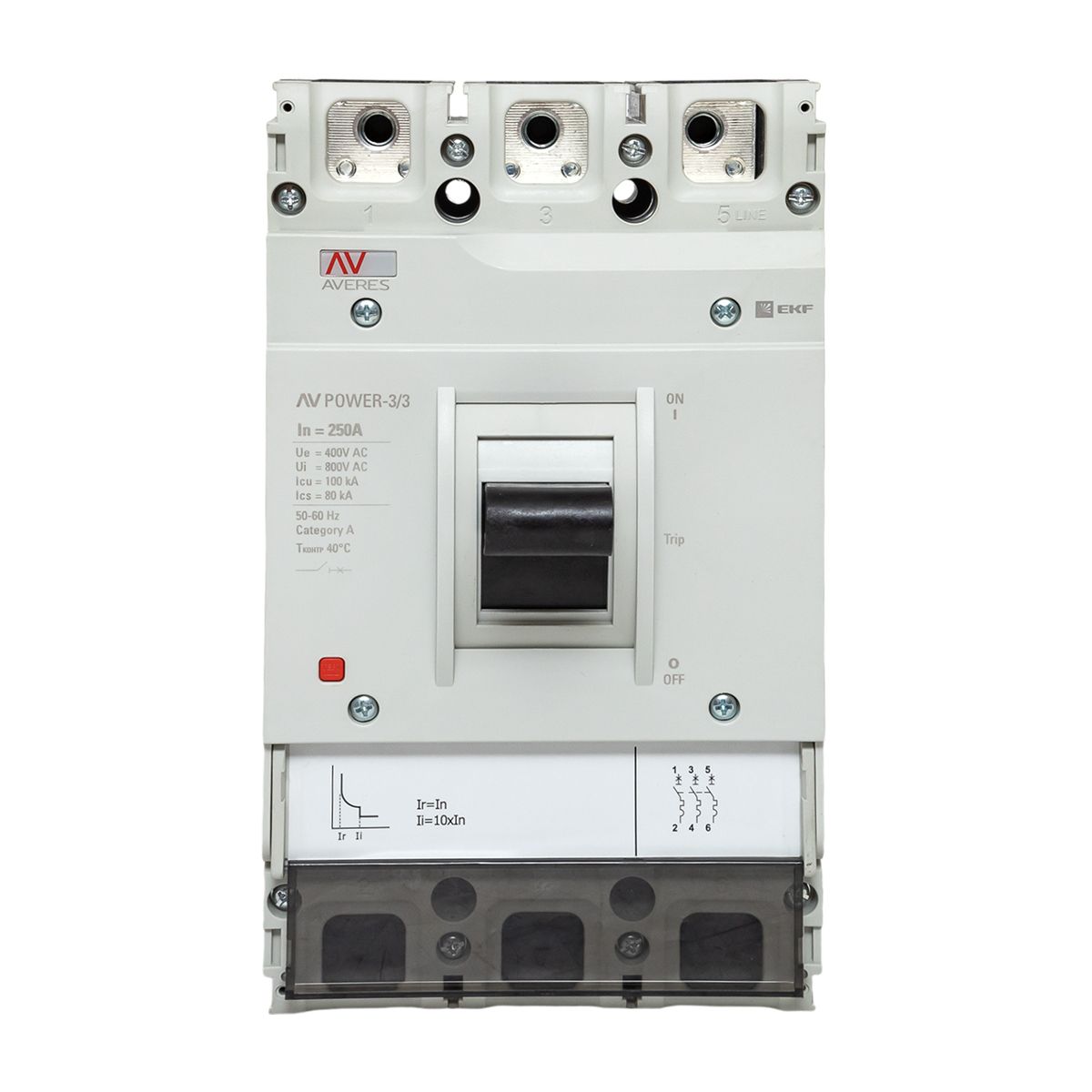 Выключатель автоматический mccb-33-250H-TR-av