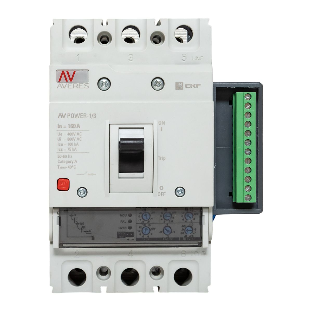 Выключатель автоматический  mccb-13-160H-2.2-av