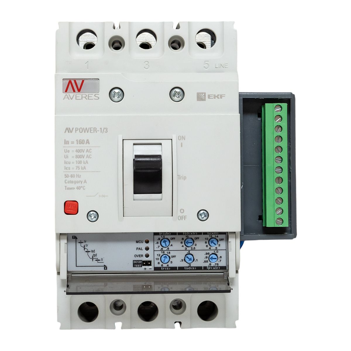 Выключатель автоматический  mccb-13-160H-2.2-av