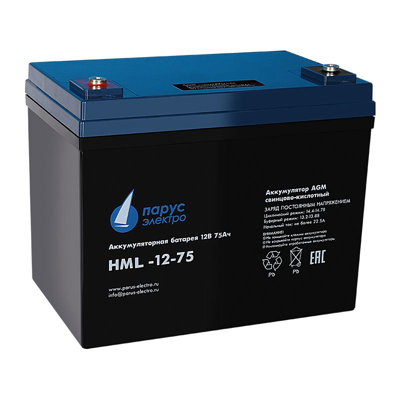 Батарея аккумуляторная  HML-12-75