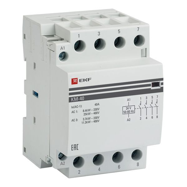 Контактор  km-3-40-40-24v