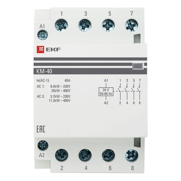 Контактор  km-3-40-40-24v