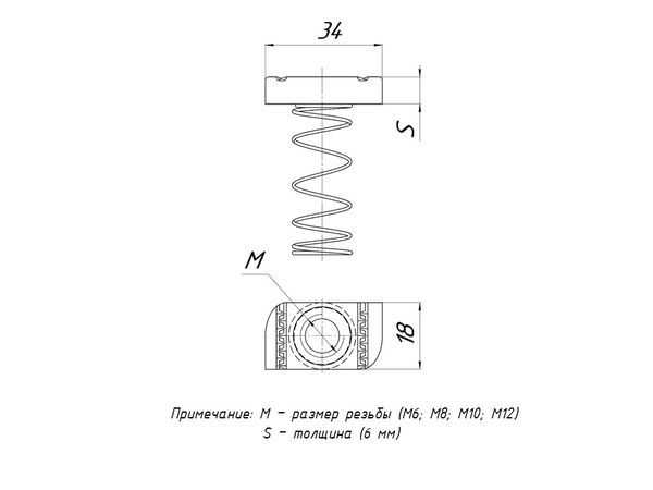 Гайка  stgdpM8