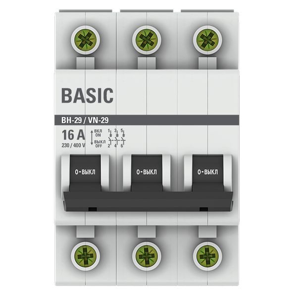 Выключатель нагрузки ВН-29 Basic SL29-3-16-bas