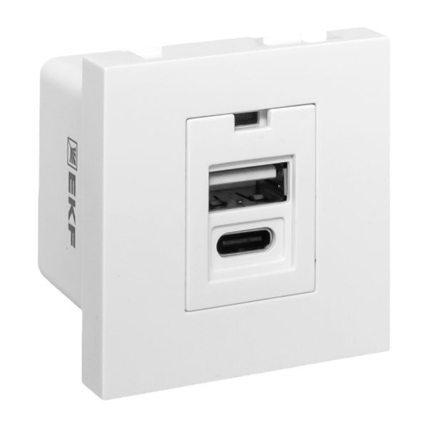 Розетка телекоммуникационная  E2MR2-21USB-10-AC