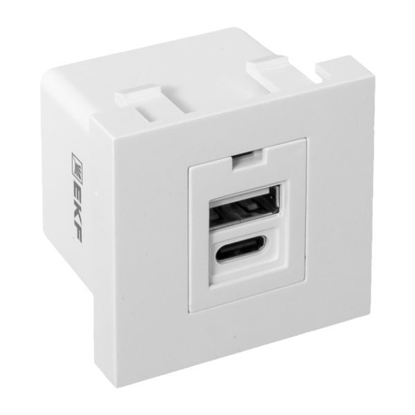 Розетка телекоммуникационная  E2MR2-21USB-10-AC