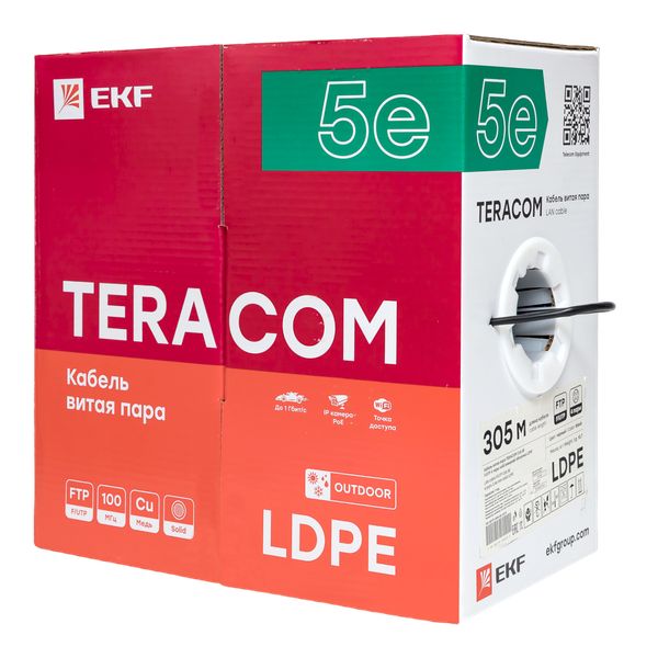 Кабель витая пара  TRC-5EFTP-04PE-BK-OUT3