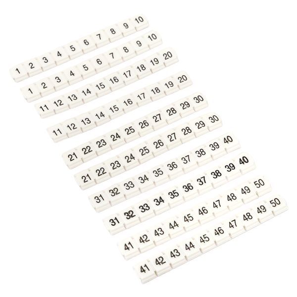 Маркеры клеммные  zb-st-2.5-nlpe-1-50