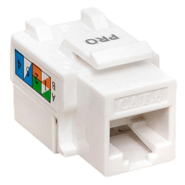 Соединитель проходной  TRP-KSTN-90D-6UTP-WH