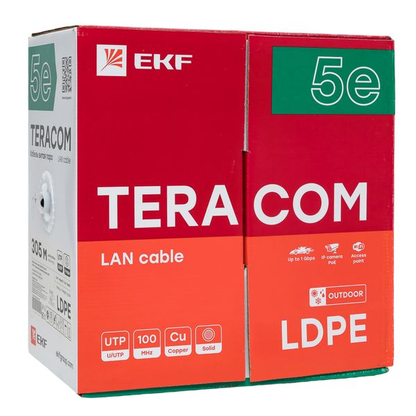 Кабель витая пара  TRC-5EUTP-04PE-BK-OUT3