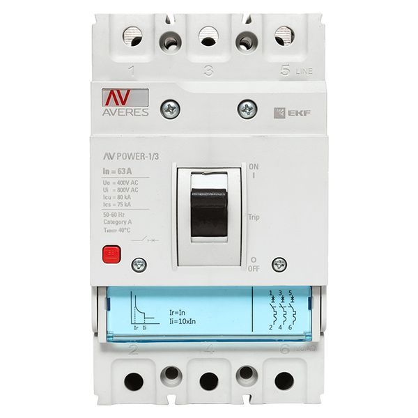Выключатель автоматический  mccb-13-63H-TR-av