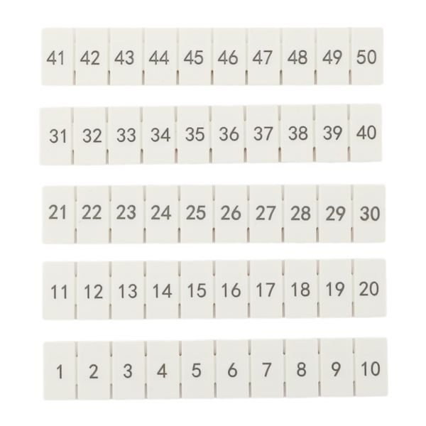 Маркеры клеммные  scr-ut-mrk-4-1-50