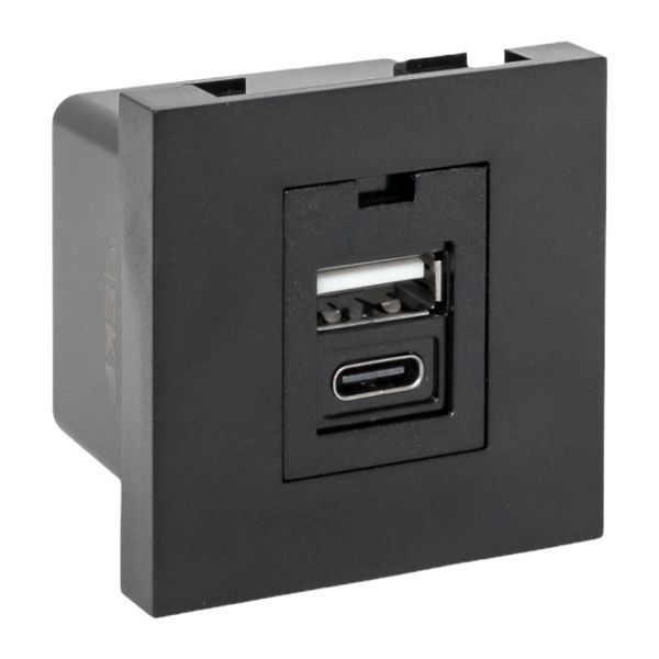 Розетка мультимедийная E2MR2B-21USB-10-AC