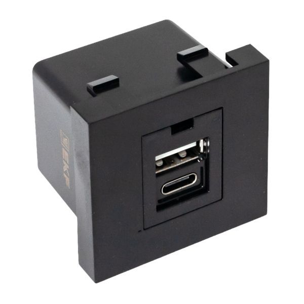 Розетка мультимедийная E2MR2B-21USB-10-AC