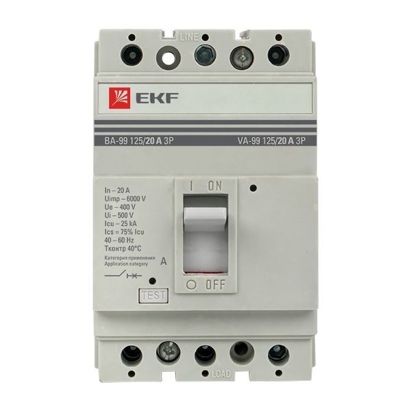 Выключатель автоматический  mccb99-125-20