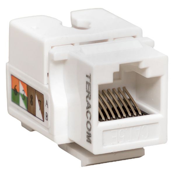 Соединитель проходной  TRP-KSTN-90D-5EUTP-WH