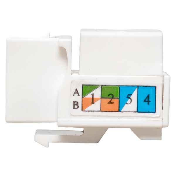 Соединитель проходной  TRP-KSTN-90D-5EUTP-WH