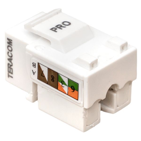 Соединитель проходной  TRP-KSTN-90D-5EUTP-WH
