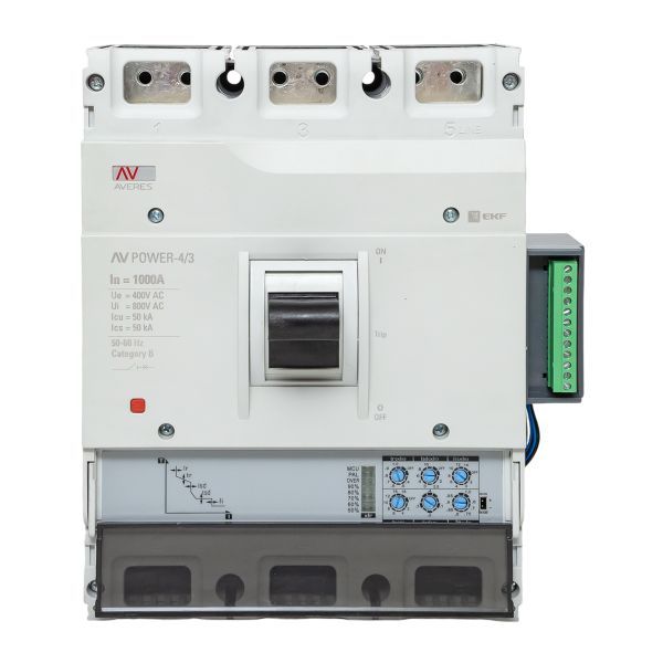 Выключатель автоматический  mccb-43-1000-2.2-av