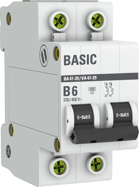 Выключатель автоматический  mcb4729-2-06-B