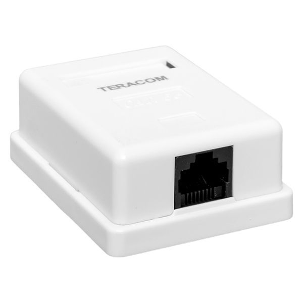Розетка телекоммуникационная  TRC-WBOX-1RJ45-5EUTP-WH