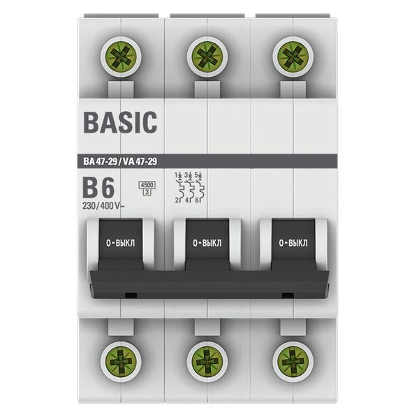 Выключатель автоматический  mcb4729-3-06-B