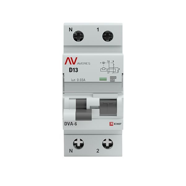 Выключатель автоматический дифференциальный  rcbo6-1pn-13D-30-a-av