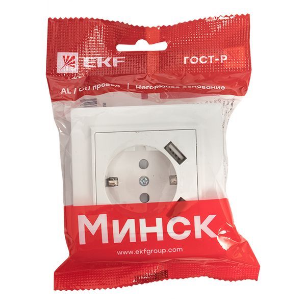 Розетка силовая  ERR16-028-100-2USB