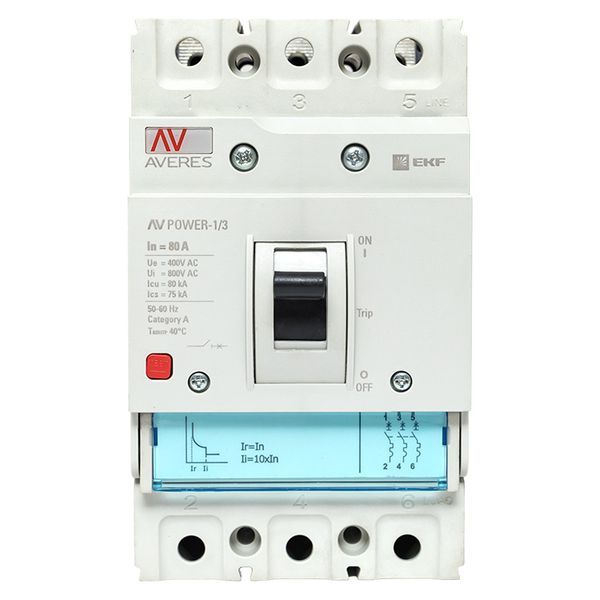 Выключатель автоматический mccb-13-80H-TR-av