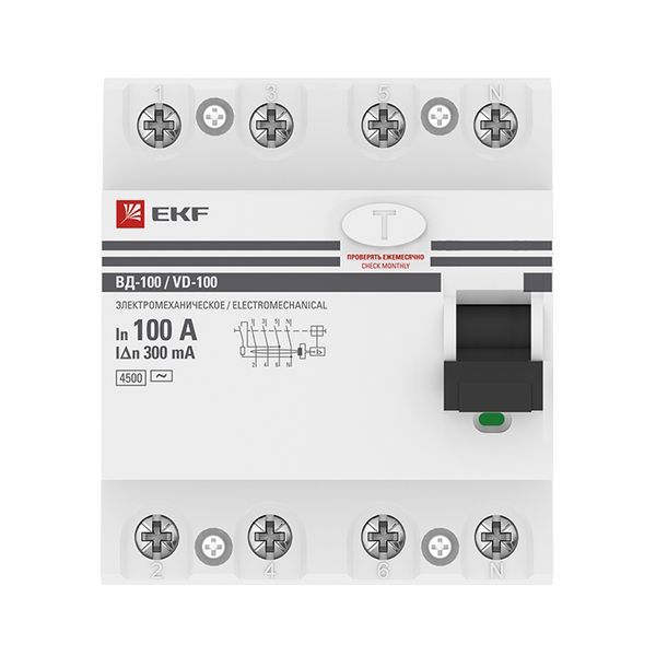 Устройство защитного отключения  elcb-4-100-300-em-pro