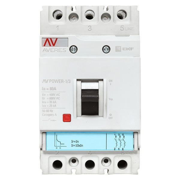 Выключатель автоматический mccb-13-80-TR-av