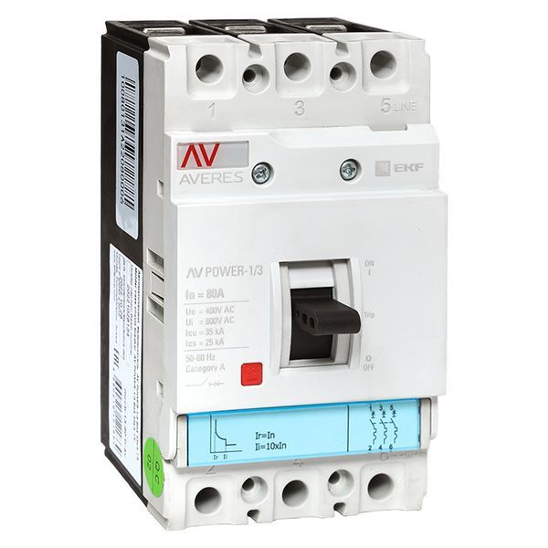 Выключатель автоматический mccb-13-80-TR-av