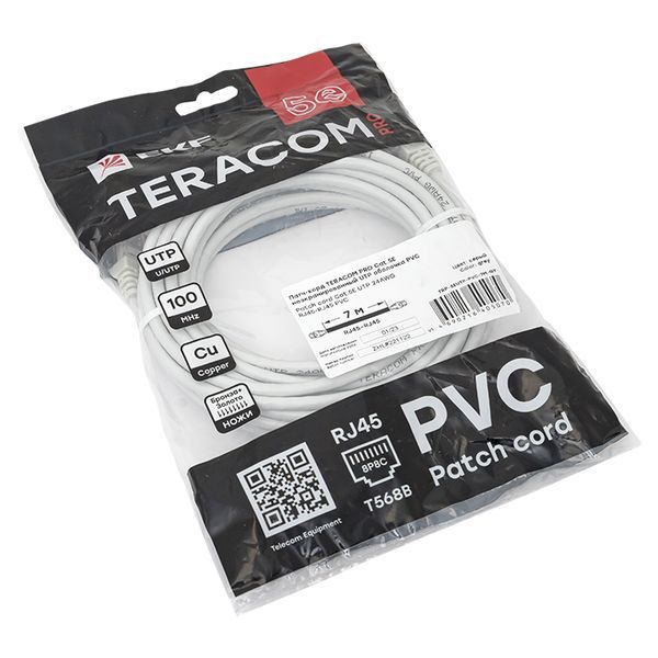 Патч-корд  TRP-5EUTP-PVC-7M-GY