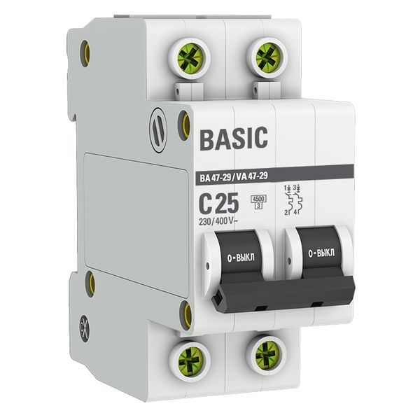 Выключатель автоматический  mcb4729-2-25C