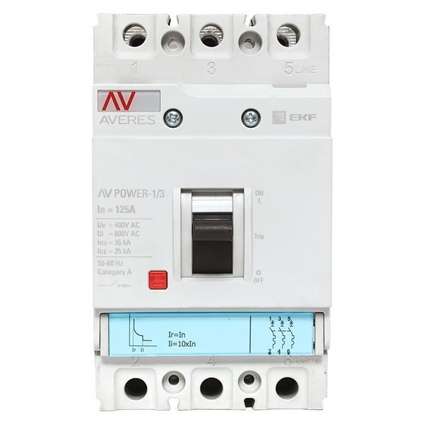 Выключатель автоматический mccb-13-125-TR-av