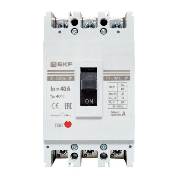 Выключатель автоматический  mccb99-63-40m