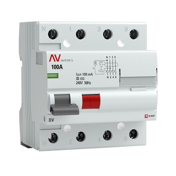Устройство защитного отключения  rccb-4-100-100-s-av