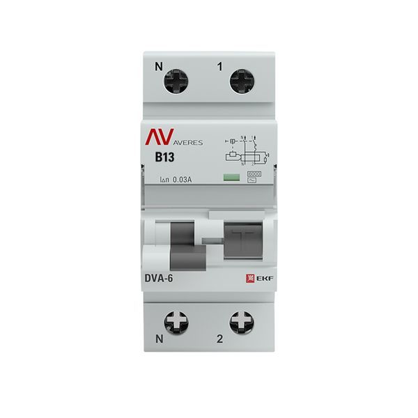 Выключатель автоматический дифференциальный  rcbo6-1pn-13B-30-ac-av