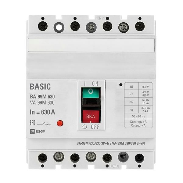 Выключатель автоматический  mccb99-630-630m-4P