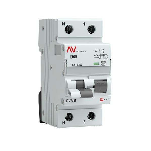Выключатель автоматический дифференциальный  rcbo6-1pn-40D-300-a-av
